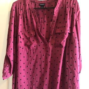 Torrid Harper Size 2 Pink Polka Dot